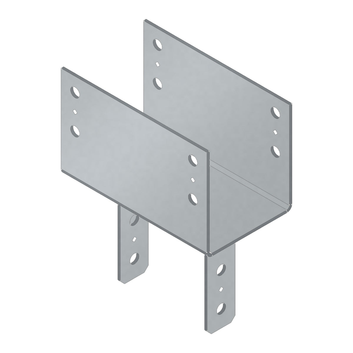 Simpson CC98 Column Cap for 8-3/4 in. Beam and 8x Post, 3-Ga Steel, Gray Paint Finish