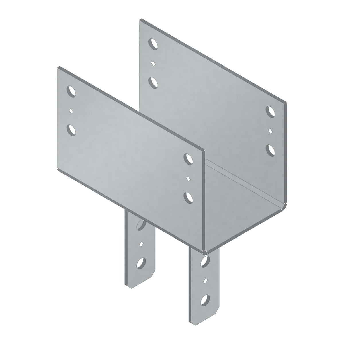 Simpson CC86 Column Cap for 8x Beam 6x Post 3-Gauge Steel Gray Paint