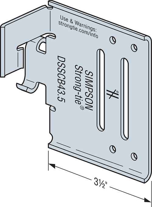 Simpson DSSCB43.5-KT25 4 X 3.5 Bypass Framing Drift Strut Connector