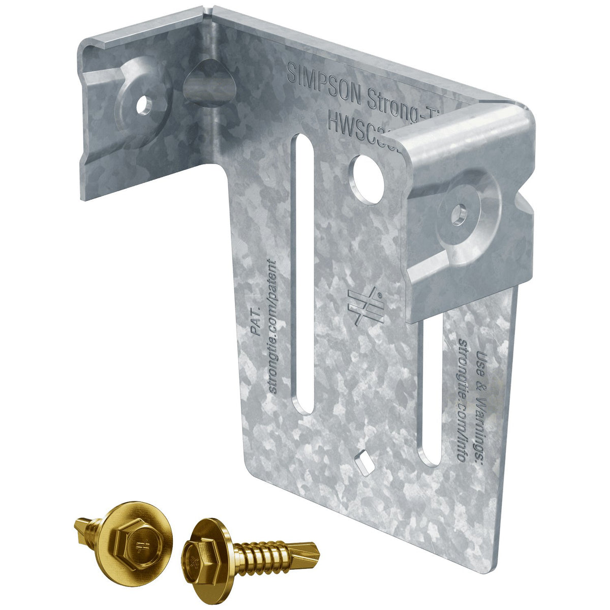 Simpson Head-of-Wall Slide-Clip Connector w/ Screws HWSC 3 5/8" (50-Qty)