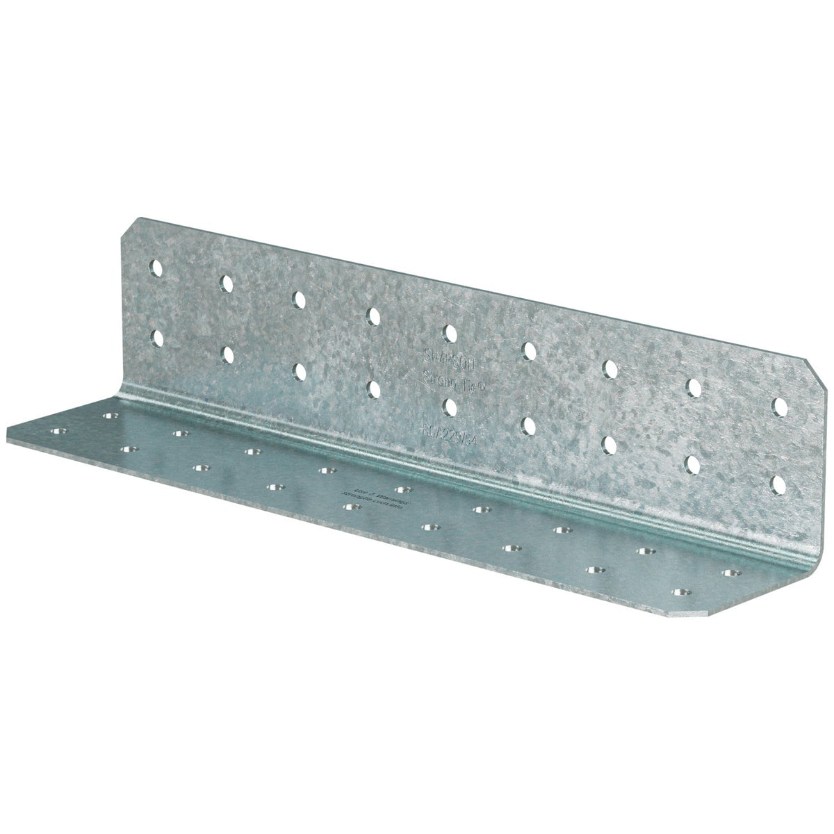 Simpson RCA229/54-R50 2 x 2 x 9 16-Gauge Galvanized Rigid Connector Angle