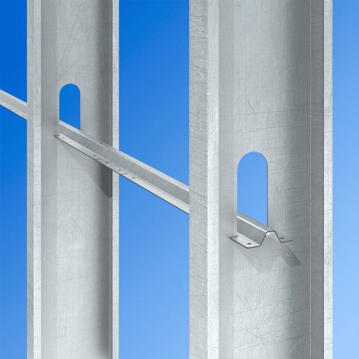 Simpson SBR/43-R680 Structural Spacer Bracer 18-Ga G90 Galv Cold-Formed Steel Stud Walls 680-Pk