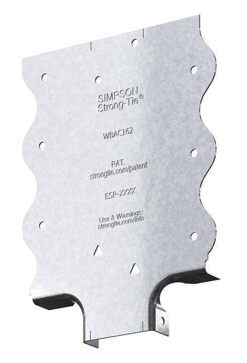 Simpson 2" Flange Wood Backing Steel Connector WBAC200-R50 (50-Pk)