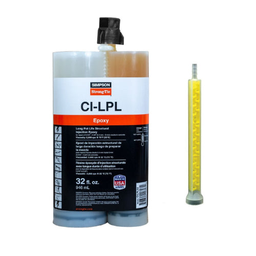 Simpson CILPL32 Long Pot Life Structural Injection Epoxy, 32 oz.