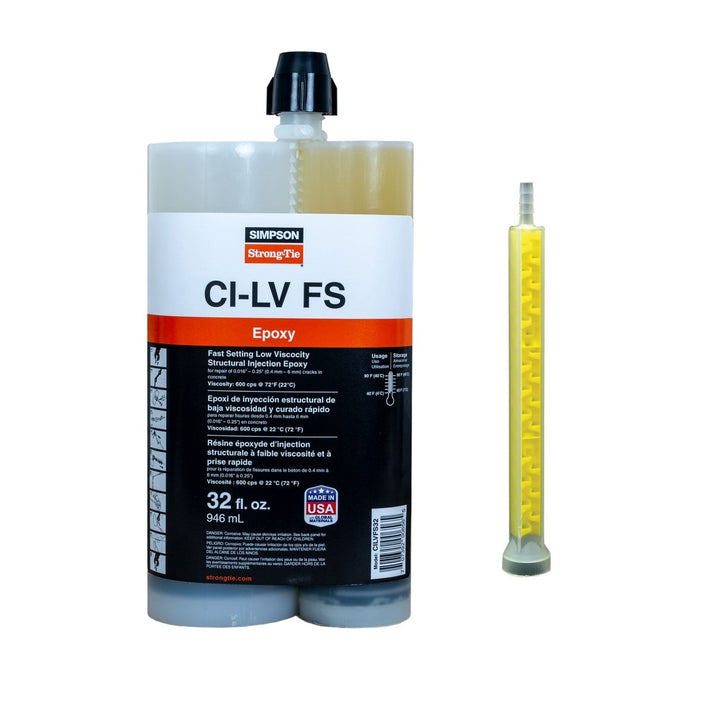 Simpson CILVFS32 Fast Setting Low-Viscosity Structural Injection Epoxy