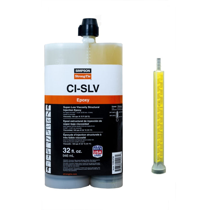 Simpson CISLV32 Super Low-Viscosity Structural Injection Epoxy, 32 Oz