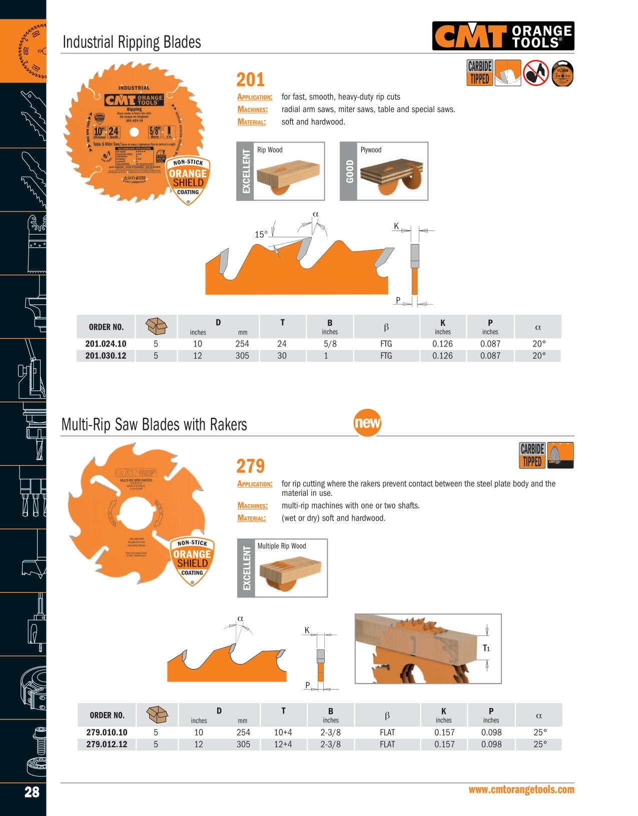 CMT 279.012.12 Pallet Blade 12 x 2-3/8 inch Bore T12 plus 2 plus 2 Flat