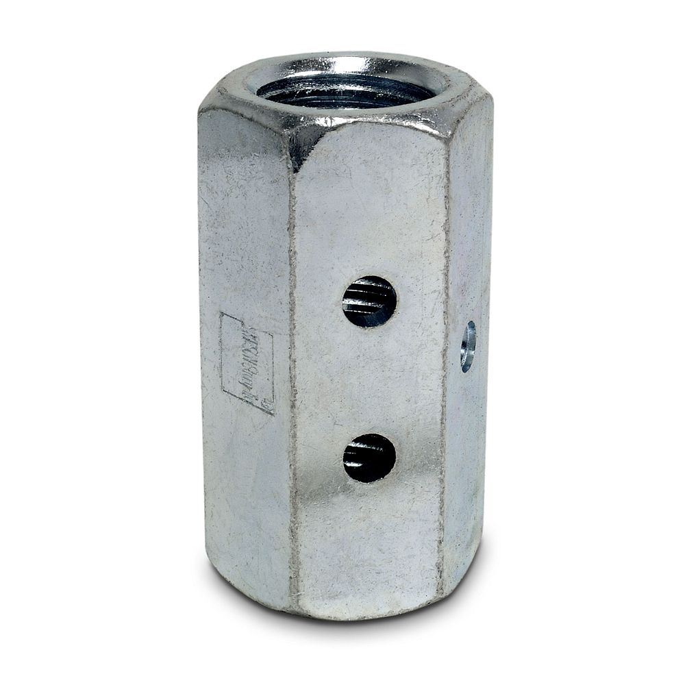 5/8 to 1/2 Inch Coupler Nut w/Witness Hole