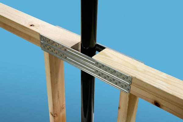 CTS218 18-inch, 14-Gauge Compression/Tension Strap installed