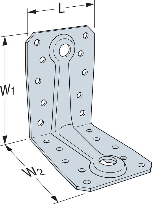 Simpson Strong-Tie ABR9020 w/Rib Angle Bracket for Cross-Laminated Timber