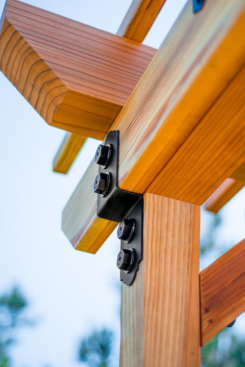 APDJT1.75-4 Ornamental Deck Joist Tie - Black Powder Coat