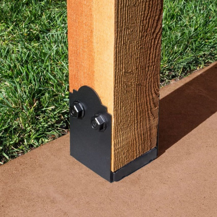 Simpson Strong-Tie APB66 6X6 Blk Zmax Post Base, 6" x 6" Black Powder Coated