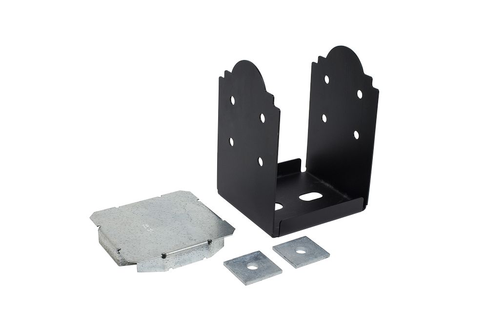 Simpson Strong-Tie APB88R Ornamental Rough Cut 8x8 Post Base - Black Powder Coat