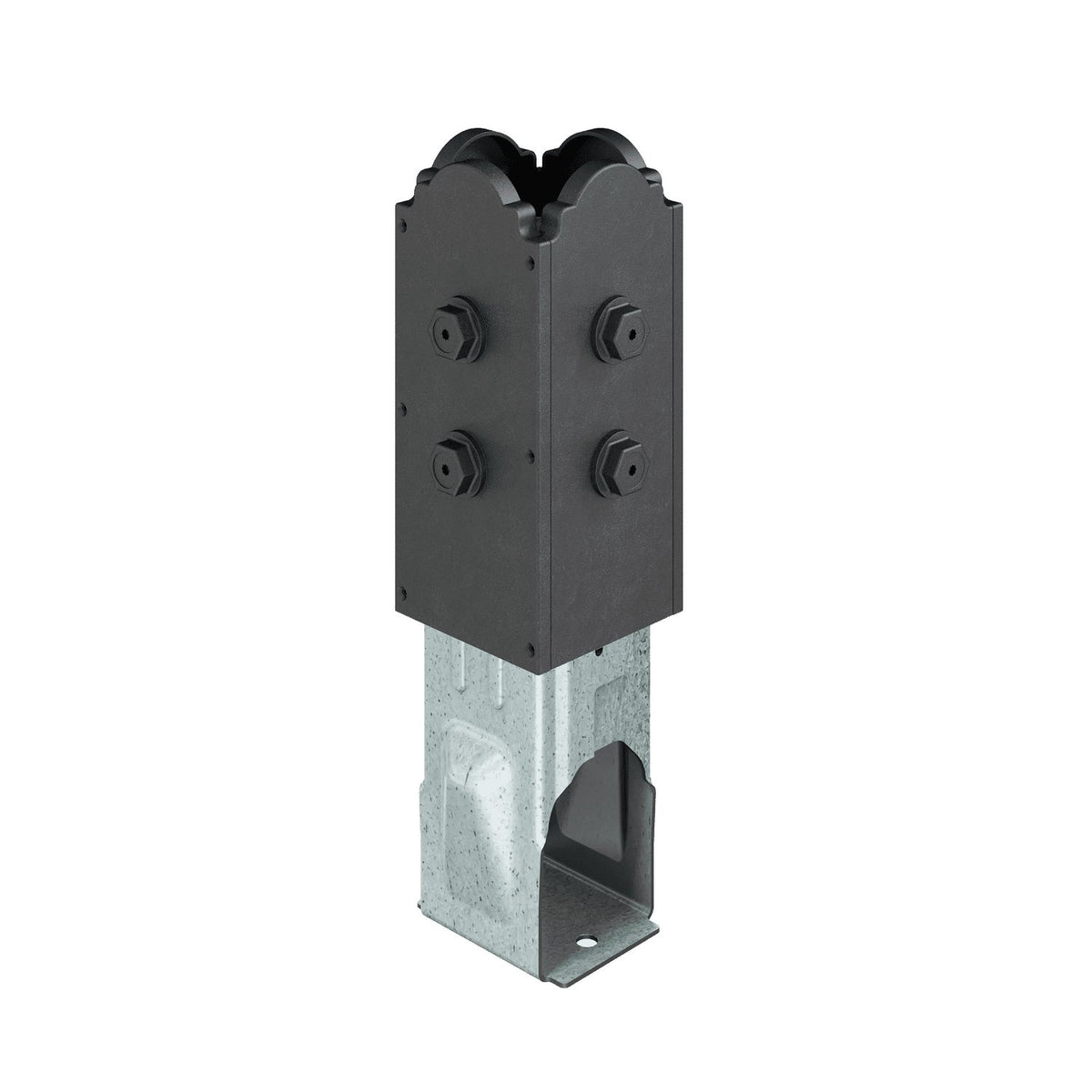 Simpson Strong-Tie APBDW44 Composite 4x4 Decorative Post Base Cover - Each Set includes 4-sided plates and 12 screws