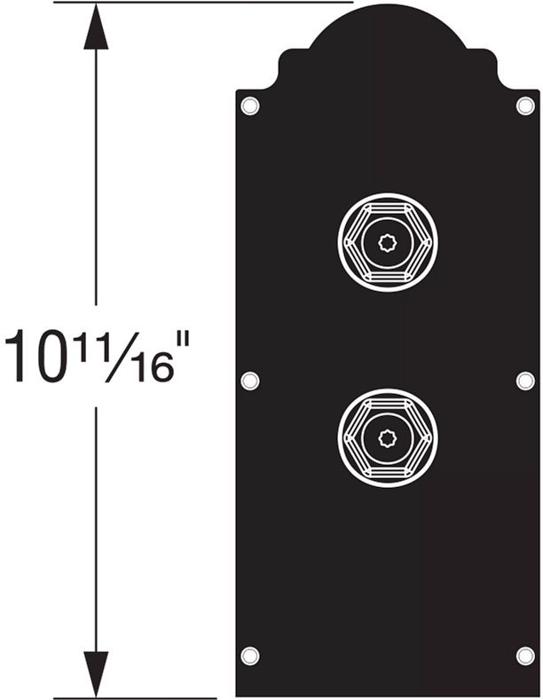 Simpson Strong-Tie APBDW44 Composite 4x4 Decorative Post Base Cover - Each Set includes 4-sided plates and 12 screws