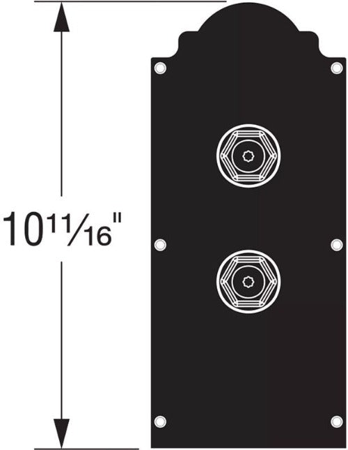 Simpson Strong-Tie APBDW66 Composite 6x6 Decorative Post Base Cover - Each Set includes 4-sided plates and 12 screws