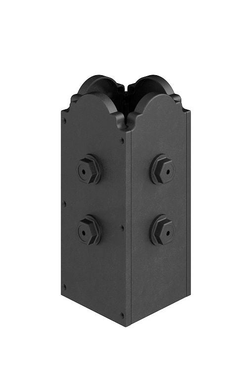 Simpson Strong-Tie APBDW44 Composite 4x4 Decorative Post Base Cover - Each Set includes 4-sided plates and 12 screws