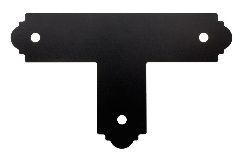 Simpson Strong-Tie APT4 Zmax Galv Ornamental T Strap - Black Powder Coated 4" x 4"