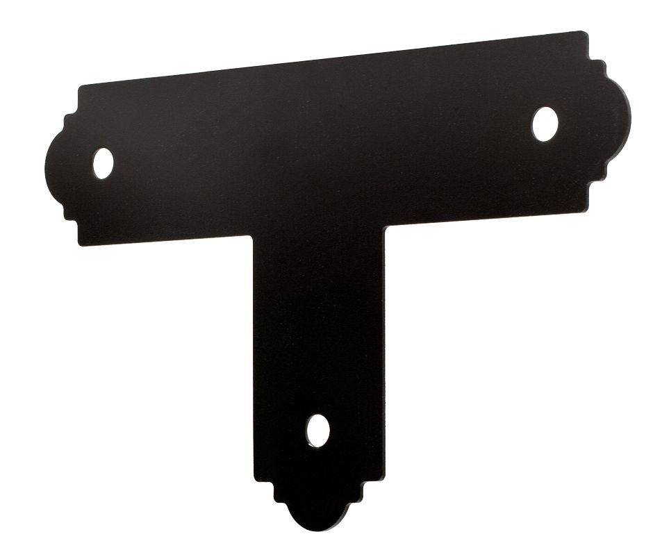 Simpson Strong-Tie APT4 Zmax Galv Ornamental T Strap - Black Powder Coated 4" x 4"