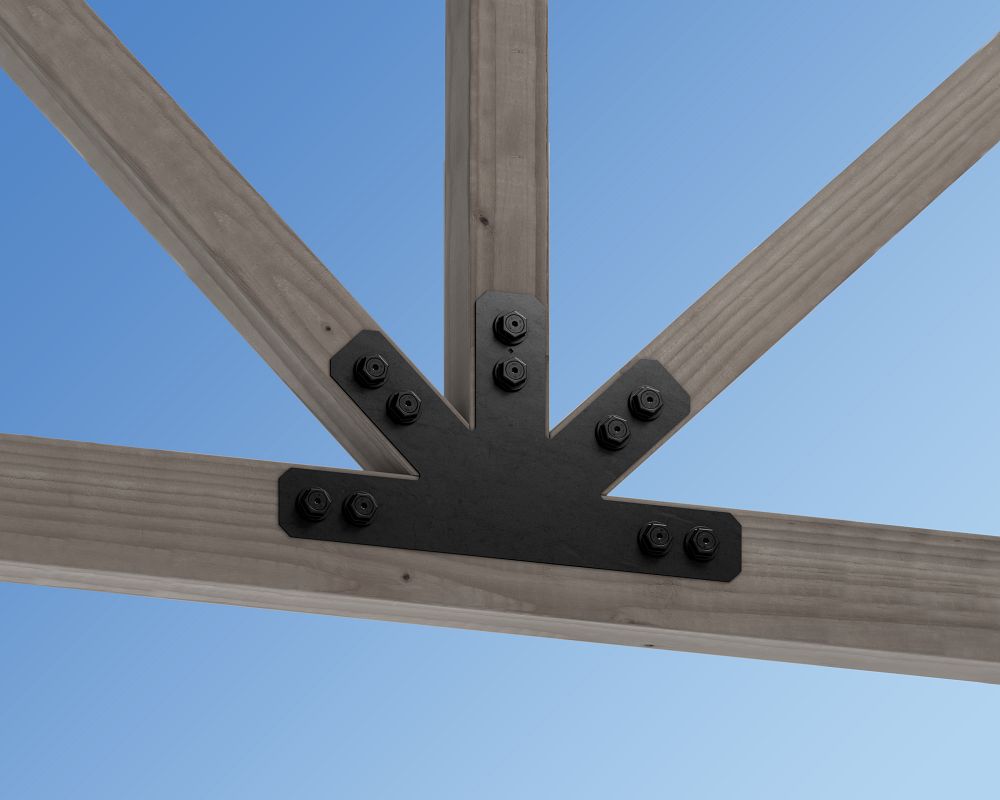 APVGP1212-4 Avant Decorative Gable Plate- Black Powder Coat