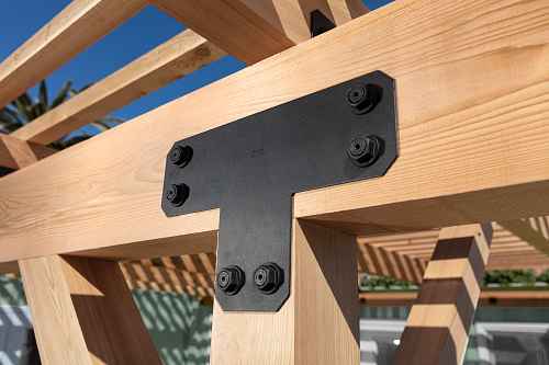 Simpson Strong-Tie APVT6 Avant Ornamental T Strap - Black Powder Coat