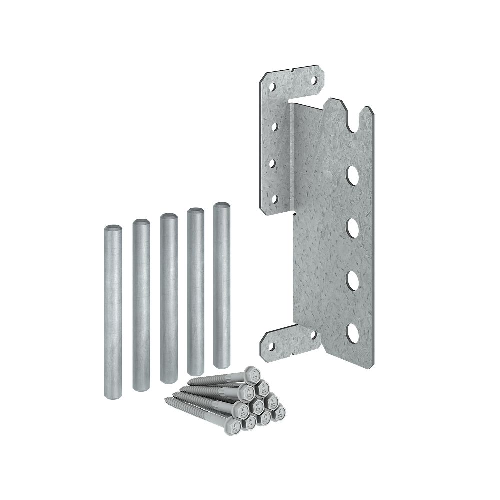 Simpson CJT6ZL Concealed Joist Tie W/Long Pins and SDS Screws, ZMAX Finish