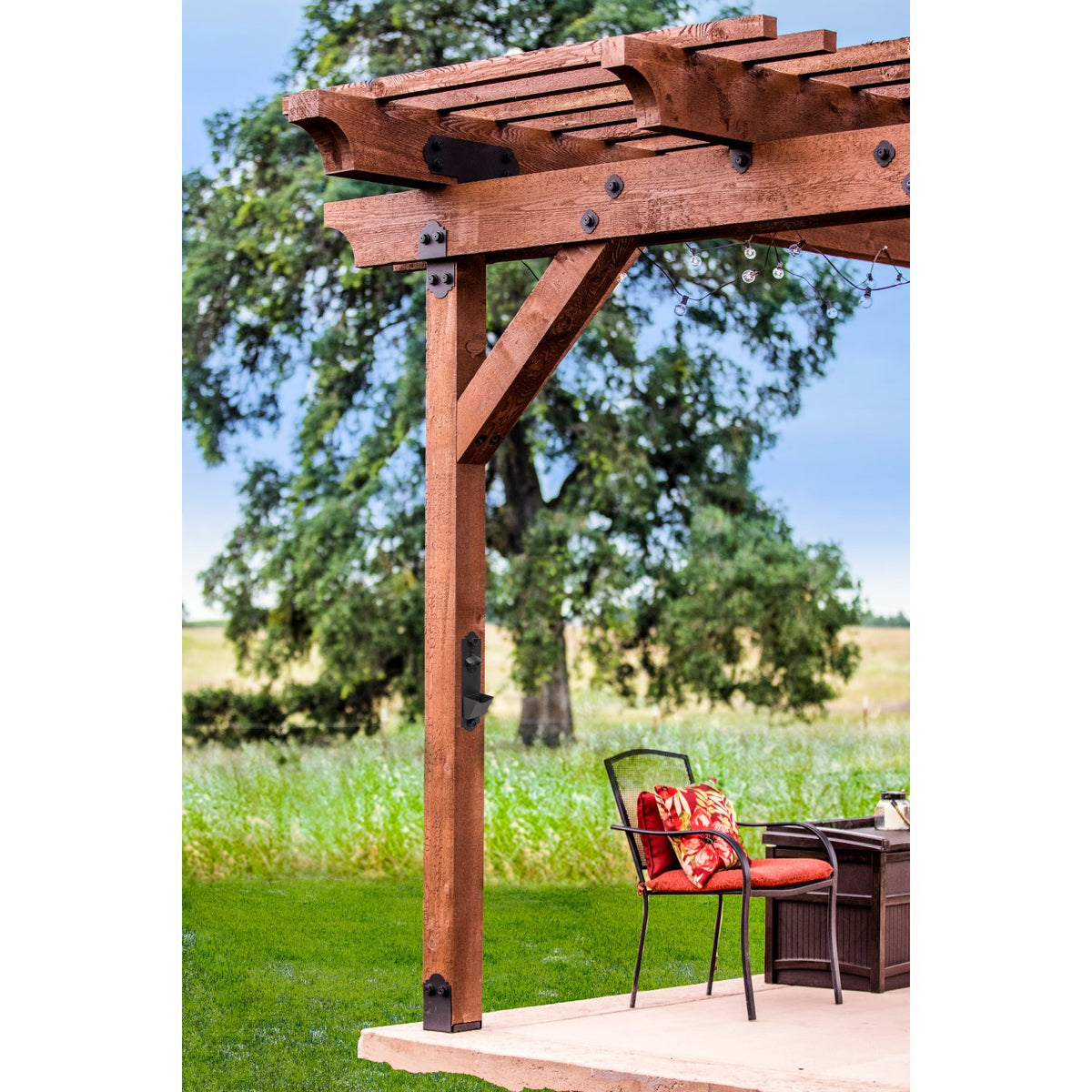 Simpson Strong-Tie APB1010 Ornamental 10x10 Post Base - Black Powder Coat