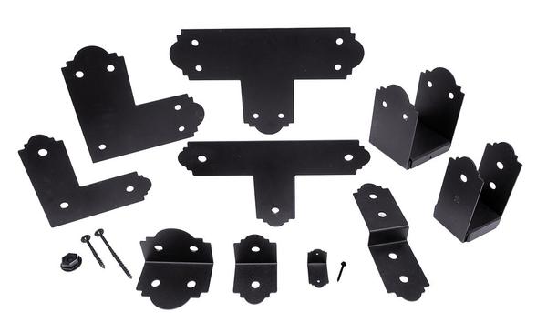 Simpson Strong-Tie APB66R Ornamental Rough Cut Post Base - Black Powder Coat