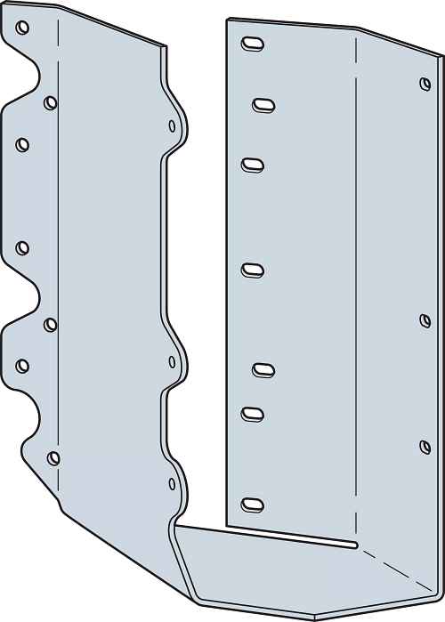 Simpson SURC410 Concealed Joist Hanger Skewed Right for 4x10