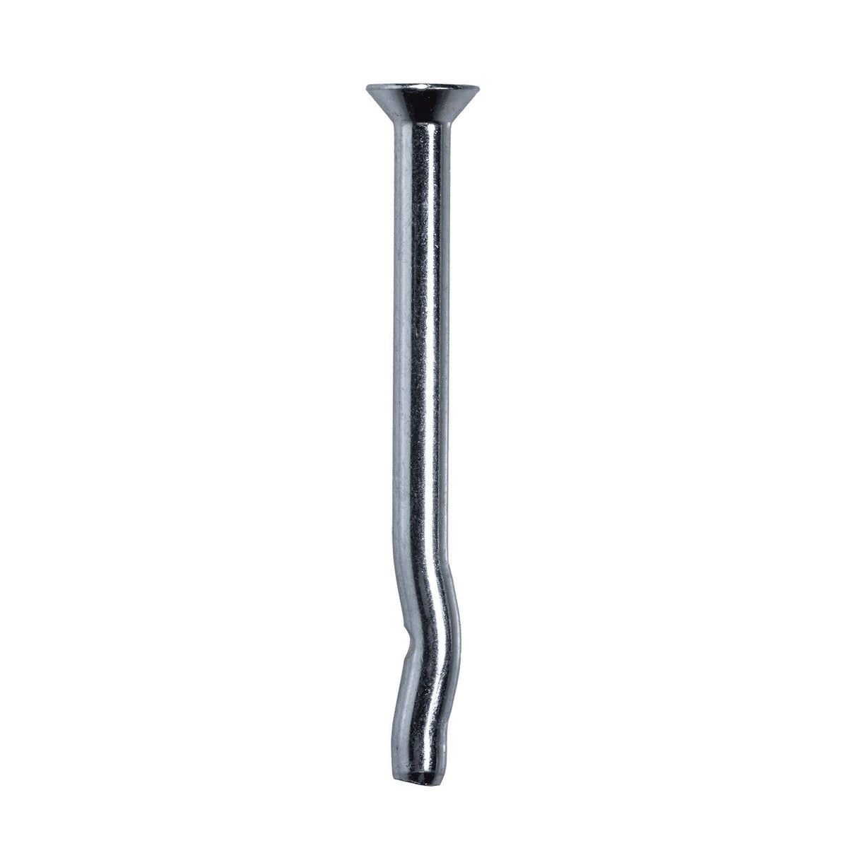  1/4 x 2 in. Countersunk Head Crimp Drive Anchor, Zinc Plated / Carbon Steel