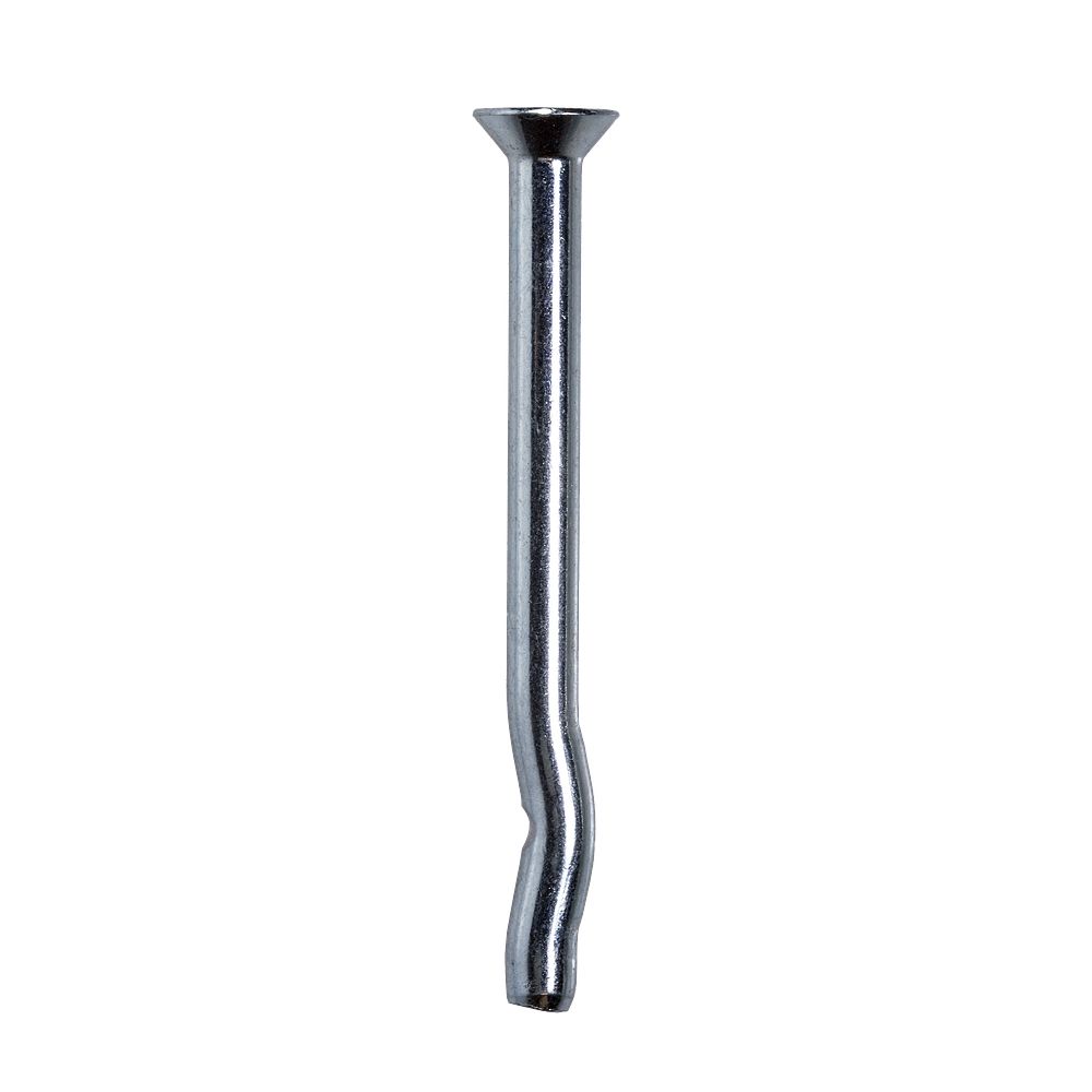  1/4 x 3 in. Countersunk Head Crimp Drive Anchor, Mechanically Galvanized / Carbon Steel