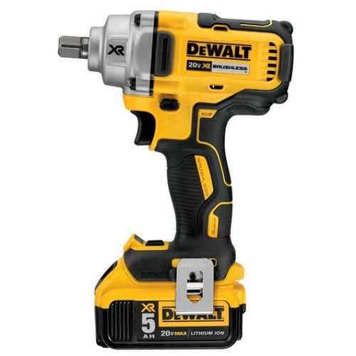 DeWALT 20V MAX XR Cordless 1/2" Mid-Range Impact Wrench Kit w/Detent Pin Anvil