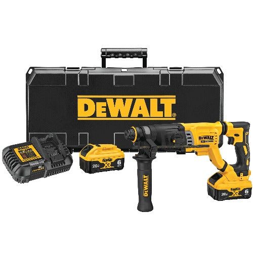 DeWalt 20V MAX* XR® Brushless 1-1/8 in. SDS Plus D-Handle Rotary Hammer Kit DCH263R2