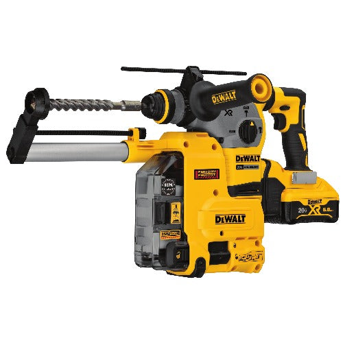 DeWALT 20 V MAX XR 1-1/8" L-Shape SDS Plus Rotary Hammer Kit DCH293R2DH