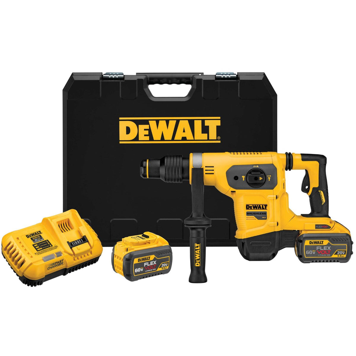DeWALT 1-9/16 In. (40 mm) SDS Max 60 V Combination Hammer Kit DCH481X2