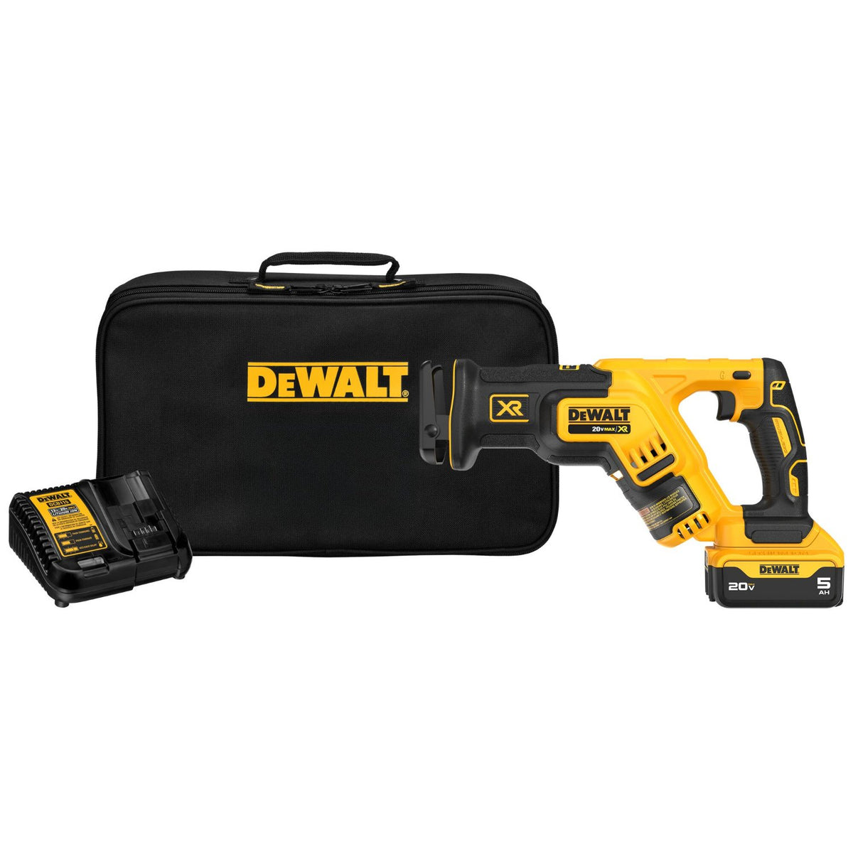 DeWALT 20V MAX* XR Brushless Compact Reciprocating Saw Kit (5.0 Ah) DCS367P1