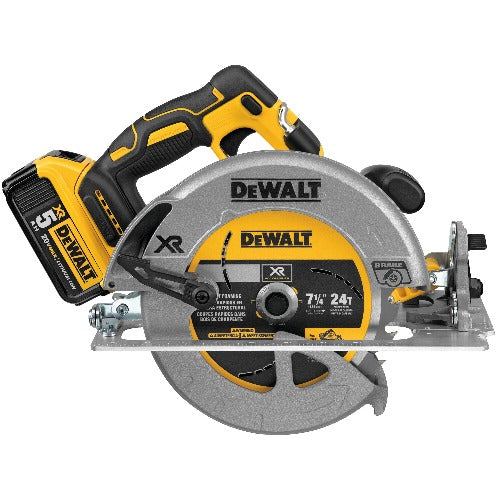 DeWALT 20V MAX* 7-1/4 In. Brushless, Cordless Circular Saw with Brake Kit DCS570P1