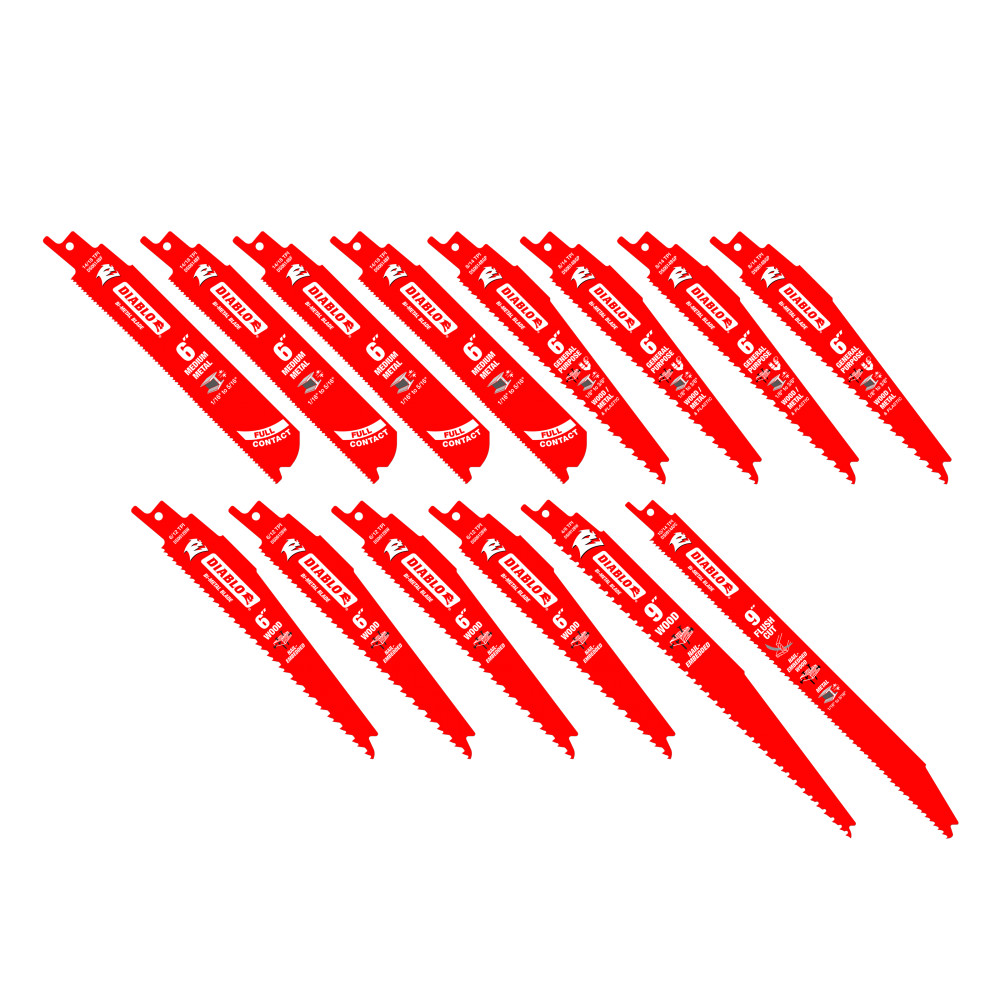 Diablo 14-pc Bi-Metal Recip Saw Blade Set DS0014S