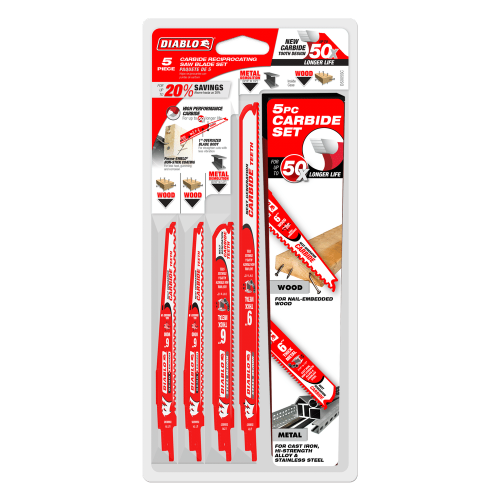 Diablo 5-pc Steel Demon/Demo Demon Recip Saw Blade Set DS005SC