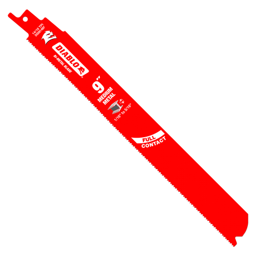 Diablo 9" 14/18TPI Bi-Metal Recip Saw Blades for Medium Metal