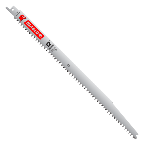 Diablo 12" 5TPI Fleam Ground Recip Saw Blades for Pruning & Clean Wood (5-Pk)