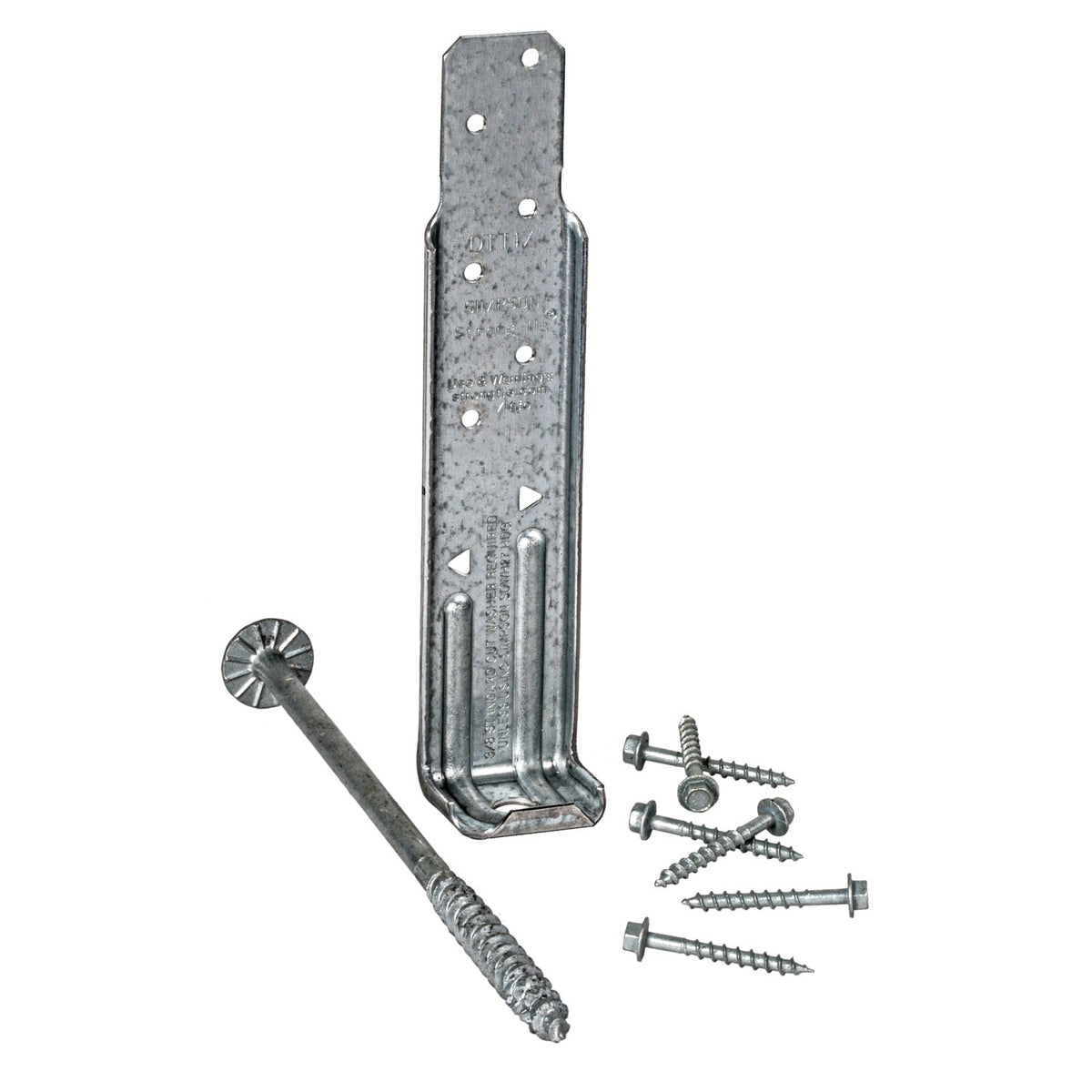 Simpson DTT1Z-KT Deck Tension Tie Kit of 4 w/SDS Screws, Zmax