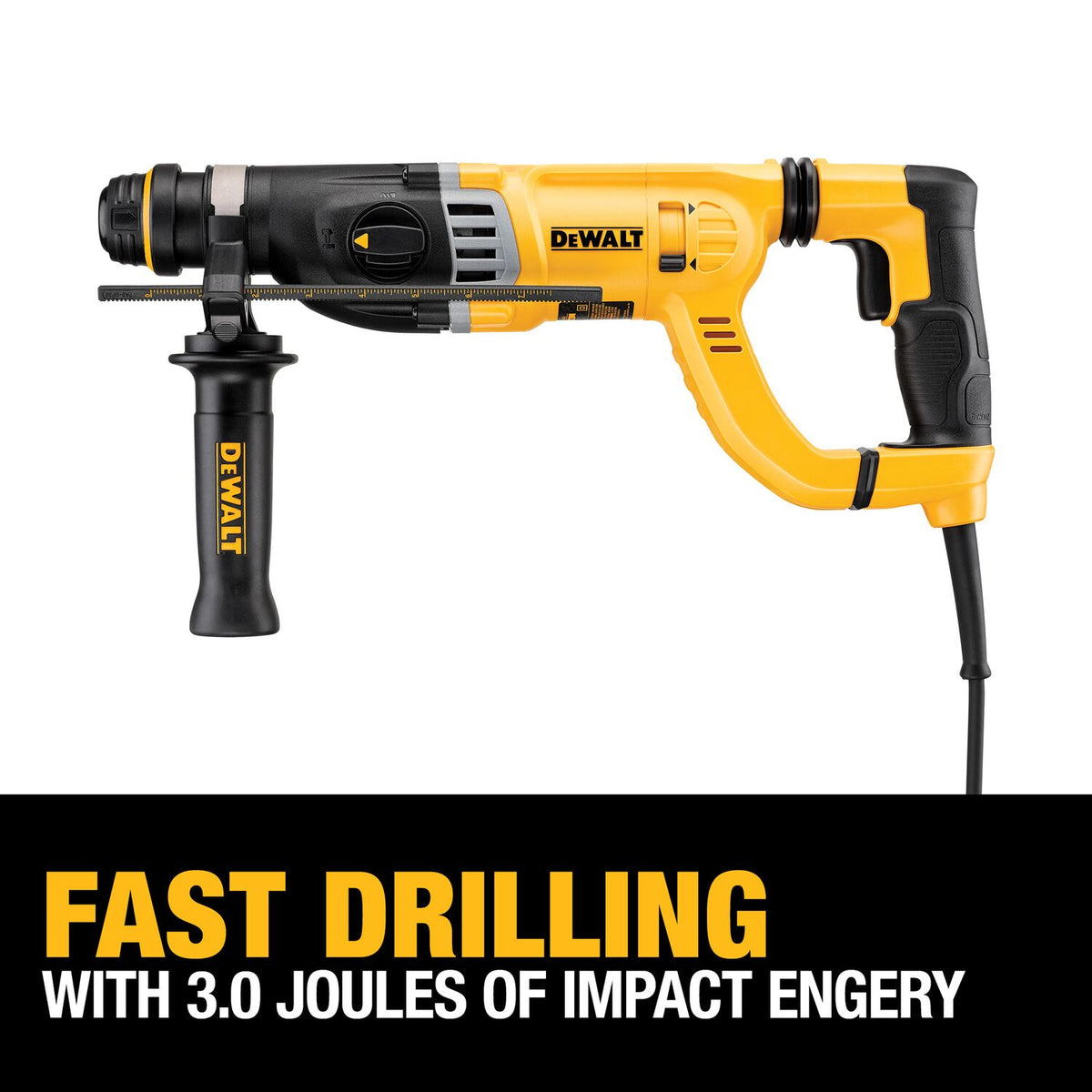 DeWALT 1-1/8" D-Handle SDS Rotary Hammer Kit w/SHOCKS D25263K