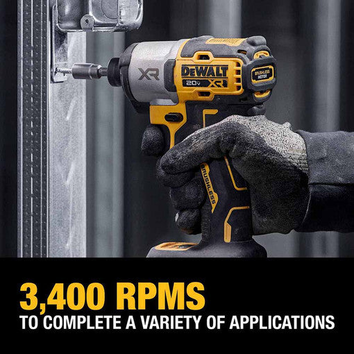DeWalt DCF845P2 20V MAX XR 1/4" 3-Speed Impact Driver Kit