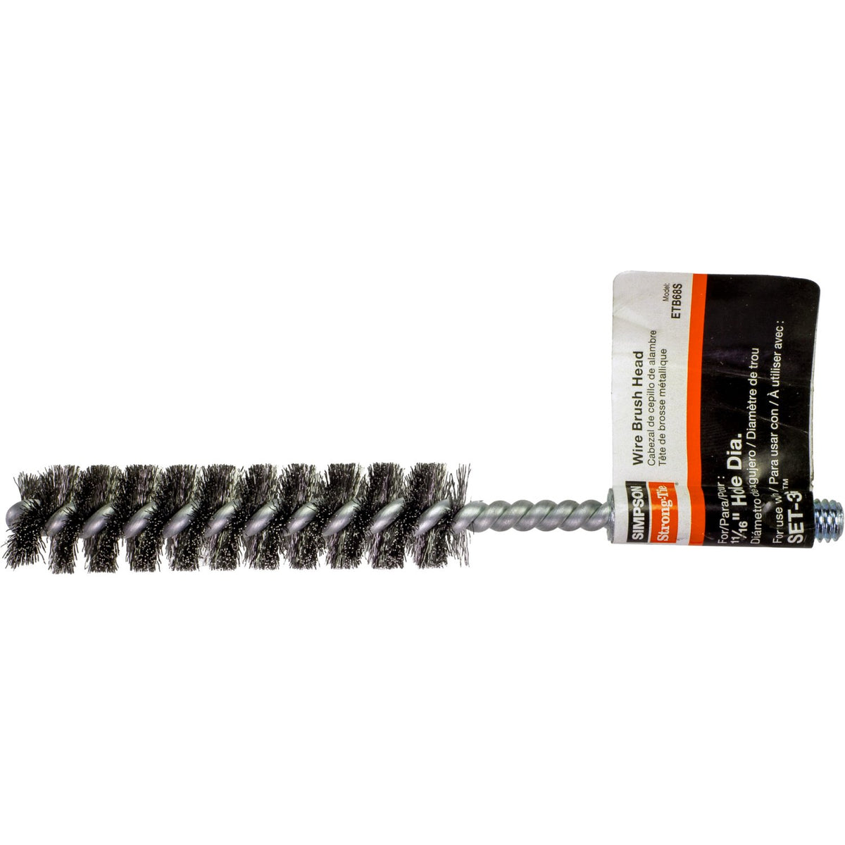Simpson ETB68S 11/16" Hole-Cleaning Wire Brush Head for SET-3G & AT-3G