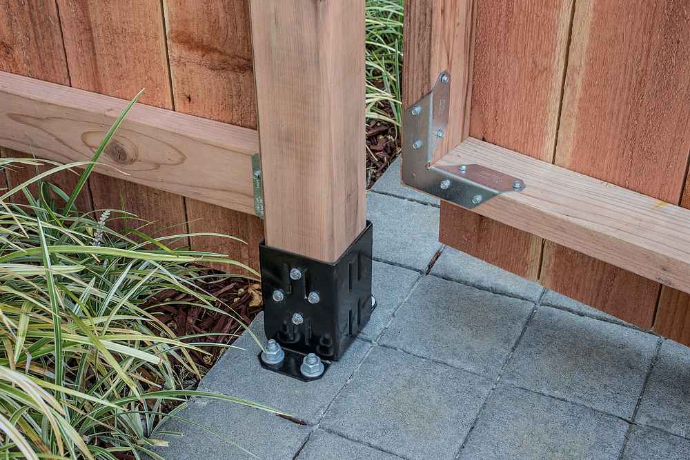 Simpson FPBB44 E-Z Base 4x4 Post Base with Black Finish
