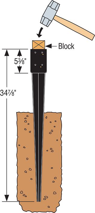 FPBS44 Black Powder-Coated 12-Gauge E-Z Spike