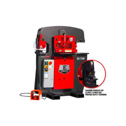 Edwards 55 Ton Ironworker 3 Phase, 208 Volt, PowerLink, 10" Brake 55203522