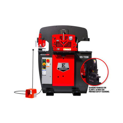 Edwards 55 Ton Ironworker 3 Phase, 208 Volt, PowerLink, 10" Brake 55203522