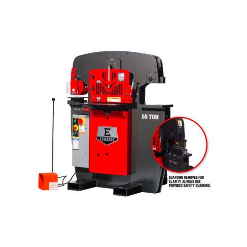 Edwards 55 Ton Ironworker 1 Phase, 230 Volt, PowerLink, 10" Brake 55231522